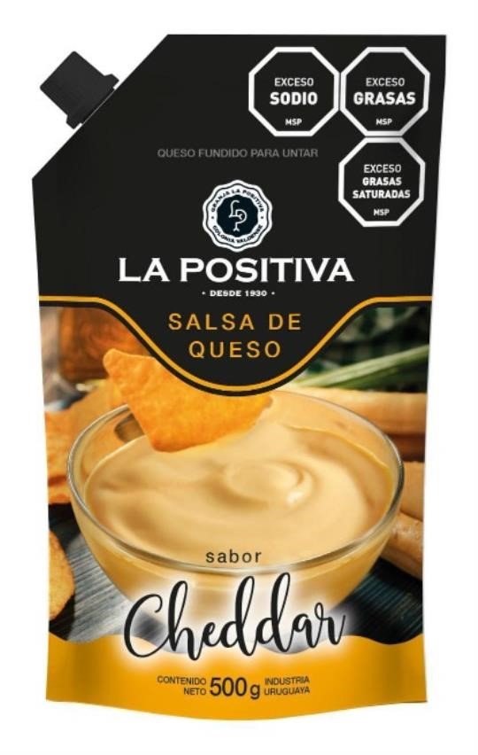 Fiswell_-1196641031_1 SALSA CHEDDAR X 500G LA POSITIVA - Imagen 1