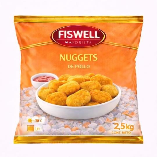 Fiswell_-443259626_1 NUGGETS DE POLLO X 2.5KG - Imagen 1