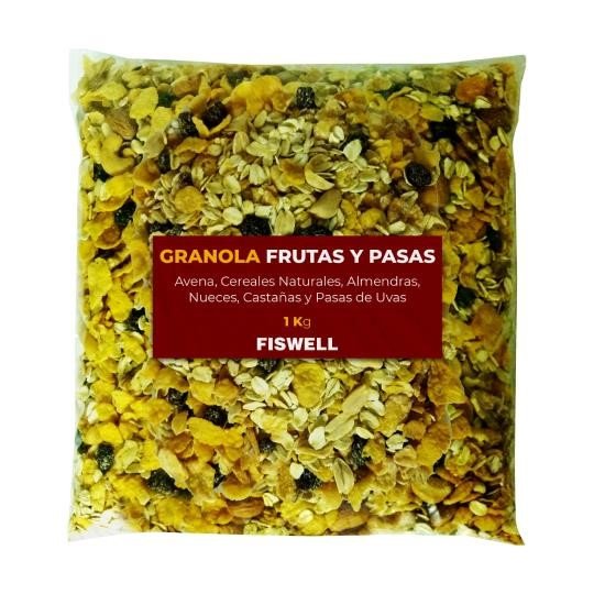 Fiswell_-901492494_1 GRANOLA FRUTOS SECOS Y PASAS X 1KG - Imagen 1