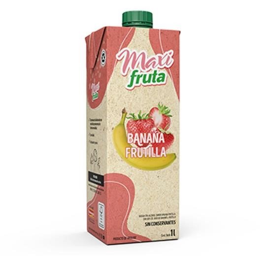 Fiswell_1187099898_1 JUGO MAXI BANANA FRUTILLA X 1LT - Imagen 1