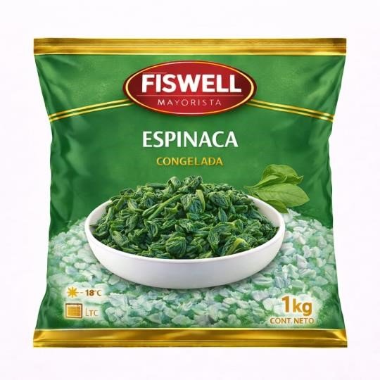 Fiswell_1513055504_1 ESPINACA CONGELADA X 1KG - Imagen 1