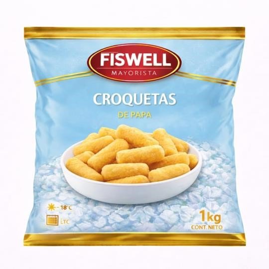 Fiswell_1850762522_1 CROQUETAS DE PAPA X 1KG - Imagen 1