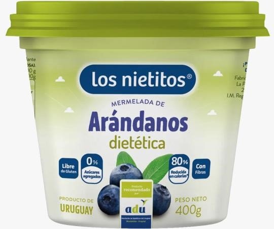 Fiswell_1938130790_1 MERMELADA DE ARANDANOS 0% X 400G LOS NIETITOS - Imagen 1