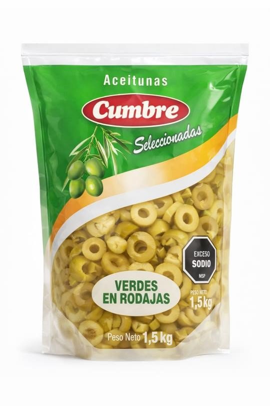 Fiswell_1971803945_1 ACEITUNAS RODAJAS CUMBRE X 1.5KG - Imagen 1
