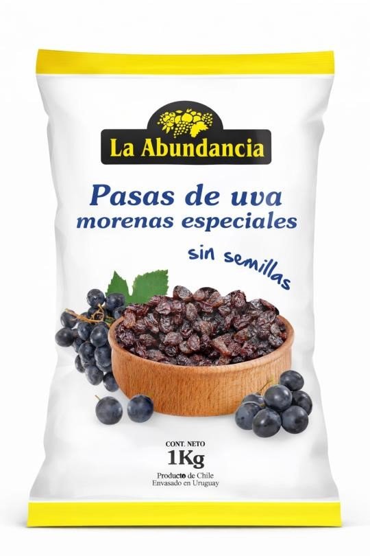 Fiswell_23514052_1 PASAS DE UVA LA ABUNDANCIA 1KG - Imagen 1