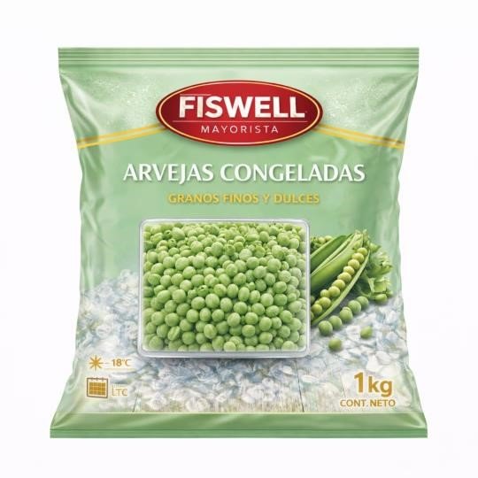 Fiswell_321414424_1 ARVEJAS CONGELADAS X 1KG - Imagen 1