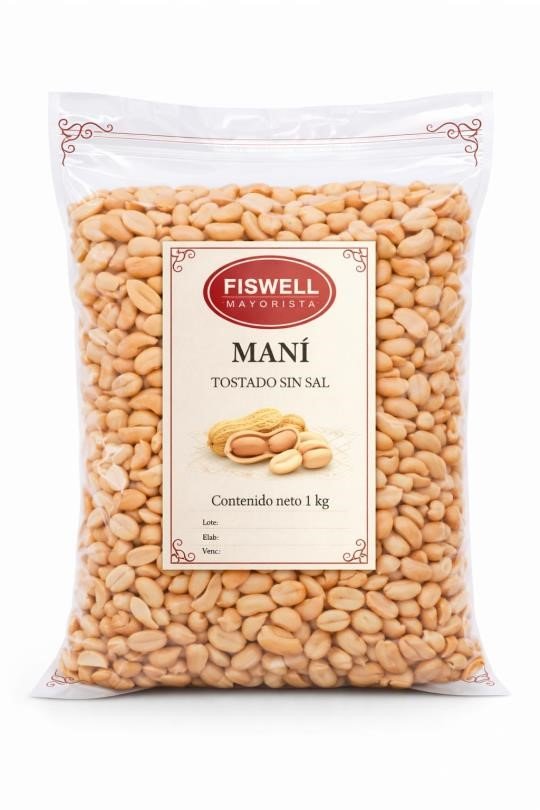 Fiswell_392797744_1 MANI TOSTADO S/SAL X 1KG - Imagen 1